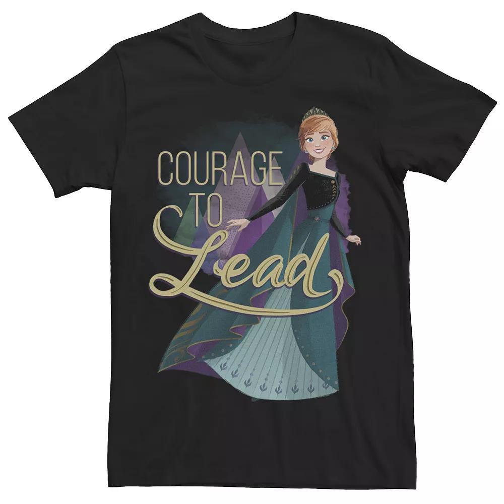 Disney's Frozen 2 Anna Courage To Lead Men's Tee, Size: Medium, Black Product Image