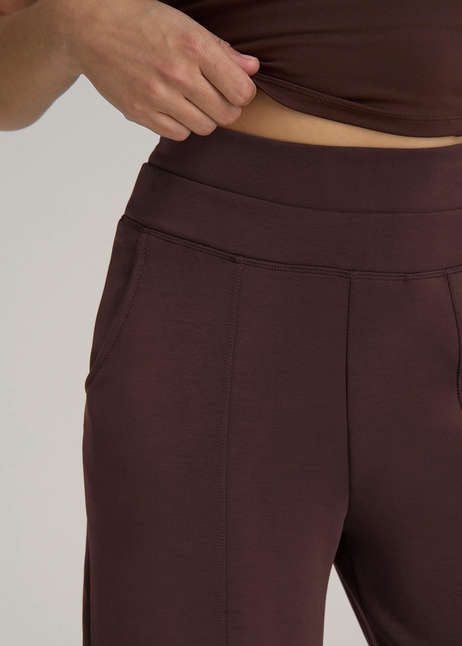 Soft Motion Wide Leg Ultra High Rise Pant for Tall Women in Espresso Product Image