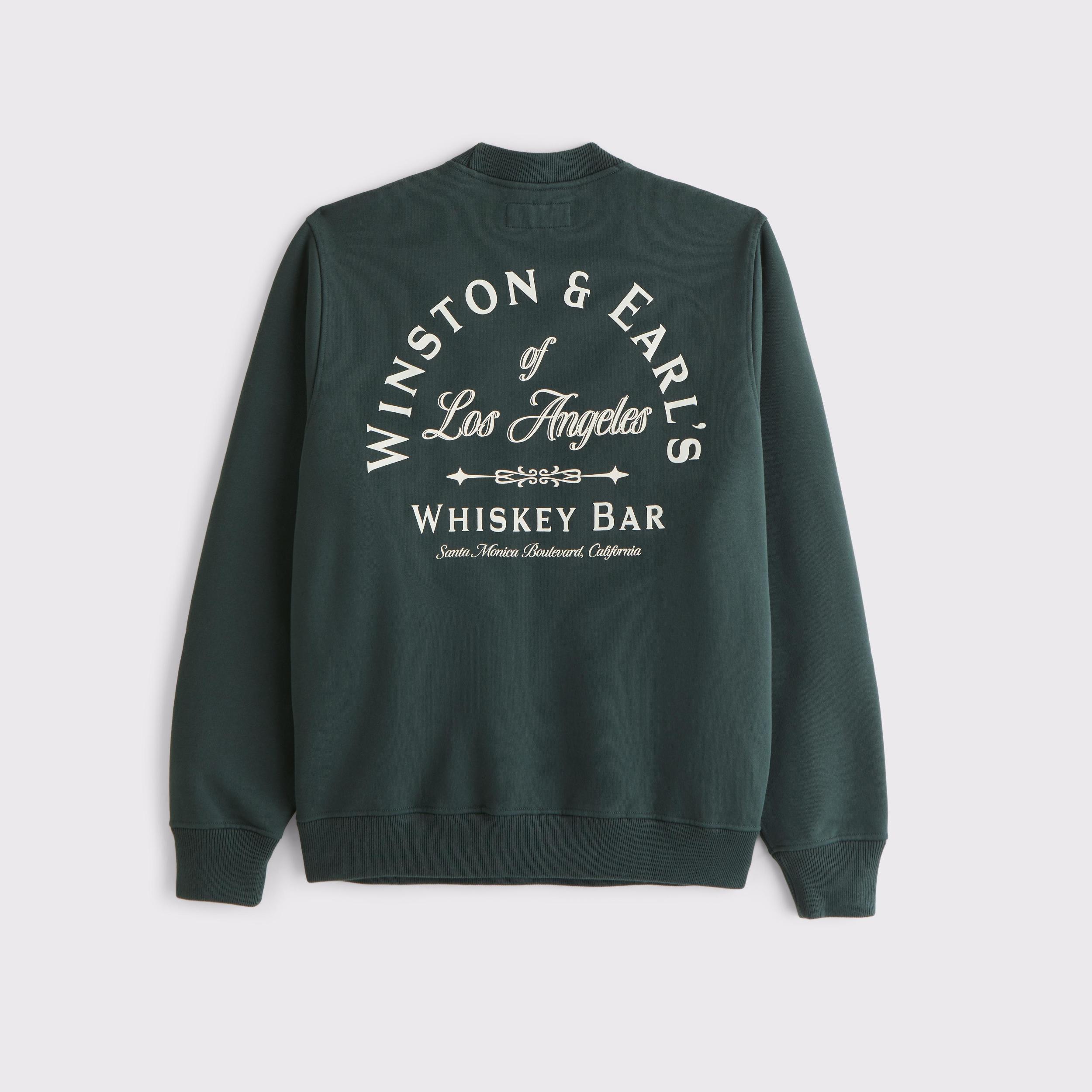 Premium Heavyweight Graphic Crew Sweatshirt Product Image