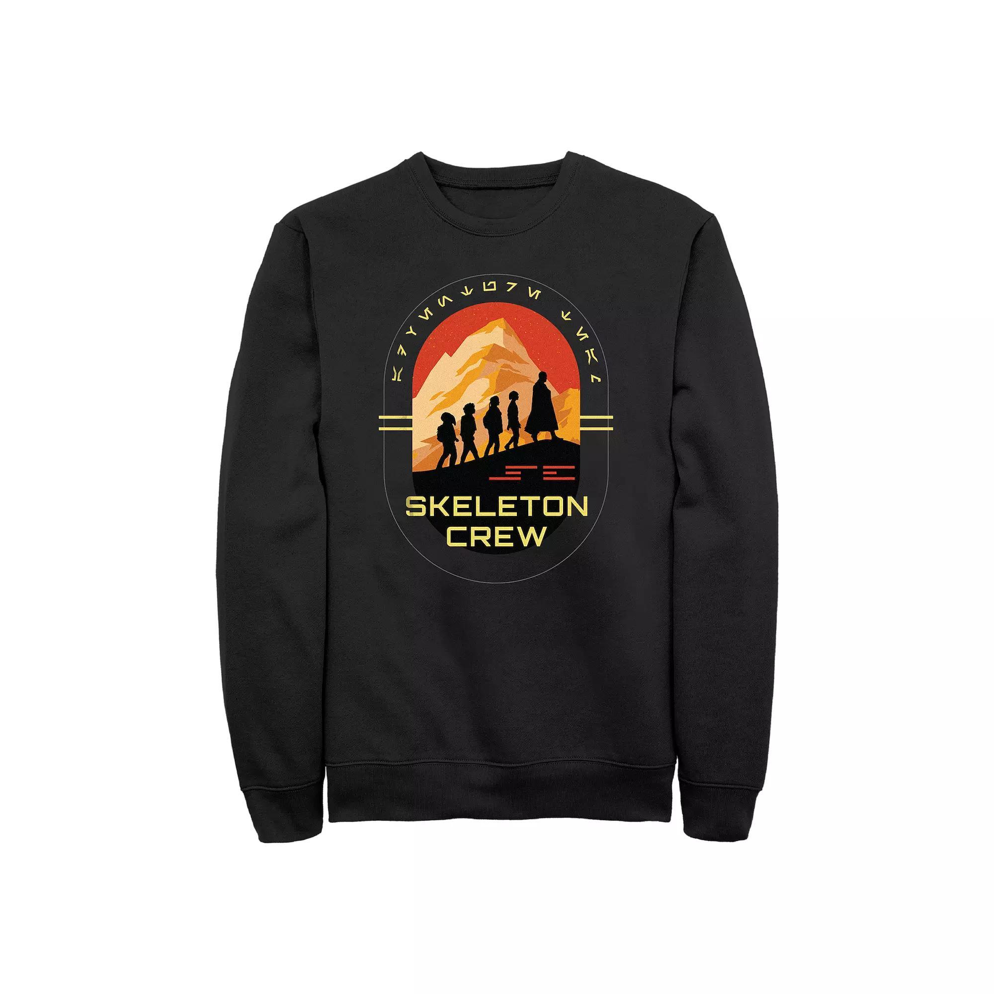 Mens Star Wars Skeleton Crew Walking Silhouettes Fleece Sweatshirt Product Image