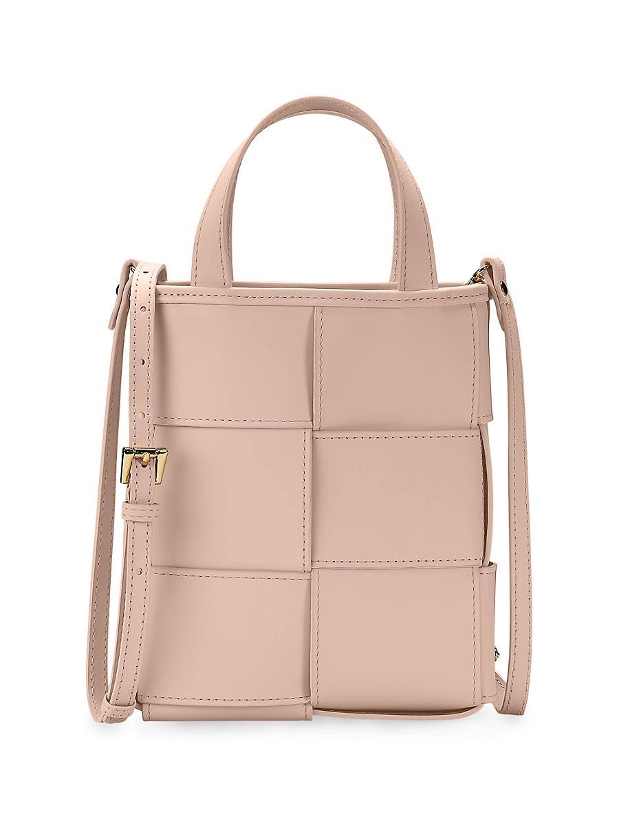 Chloe Mini Woven Shopper Top-Handle Bag Product Image