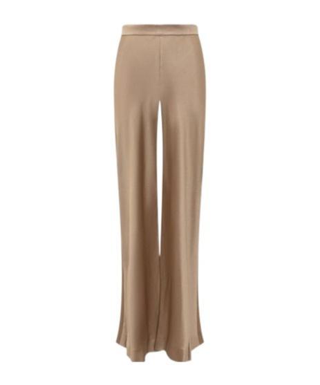 ALBERTA FERRETTI Satin Pants In Gold Product Image
