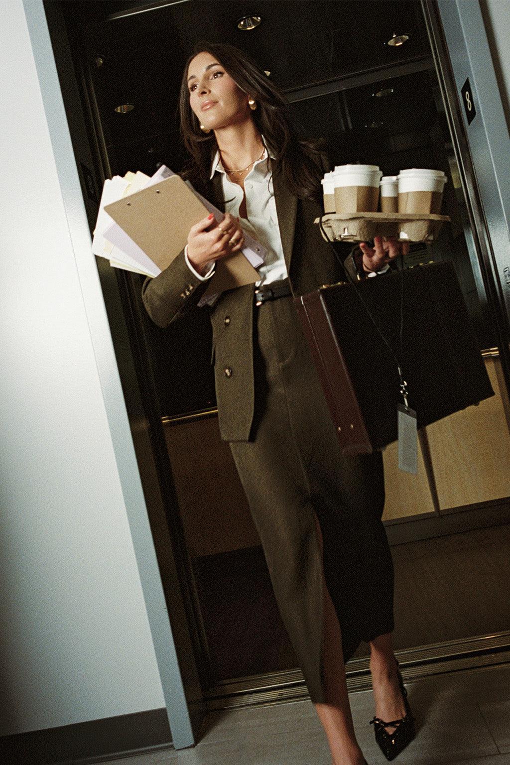 Tory Mocha Twill Blazer Product Image