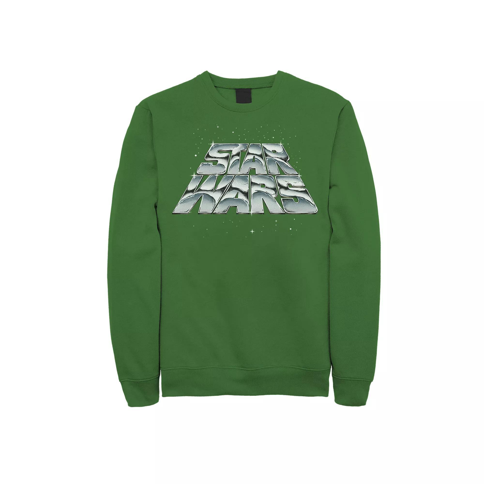 Mens Star Wars Slanting Chrome Logo Sweatshirt Product Image
