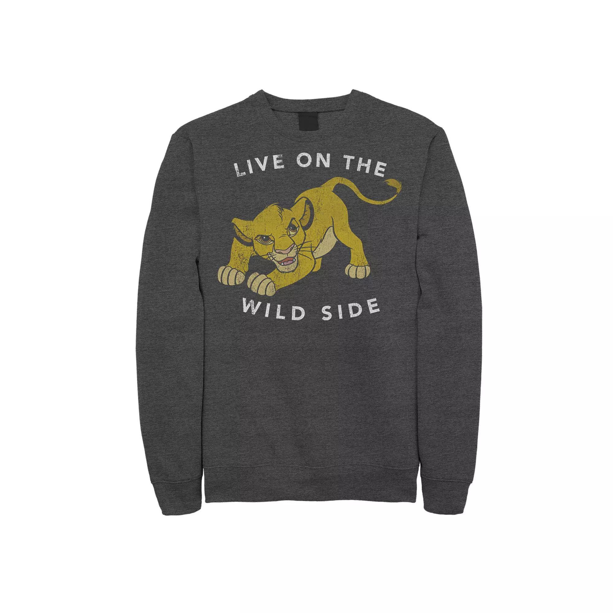 Men's Star Wars: The Rise Of Skywalker Babu Frik Simple Cartoon Sweatshirt, Size: Small, Black Product Image