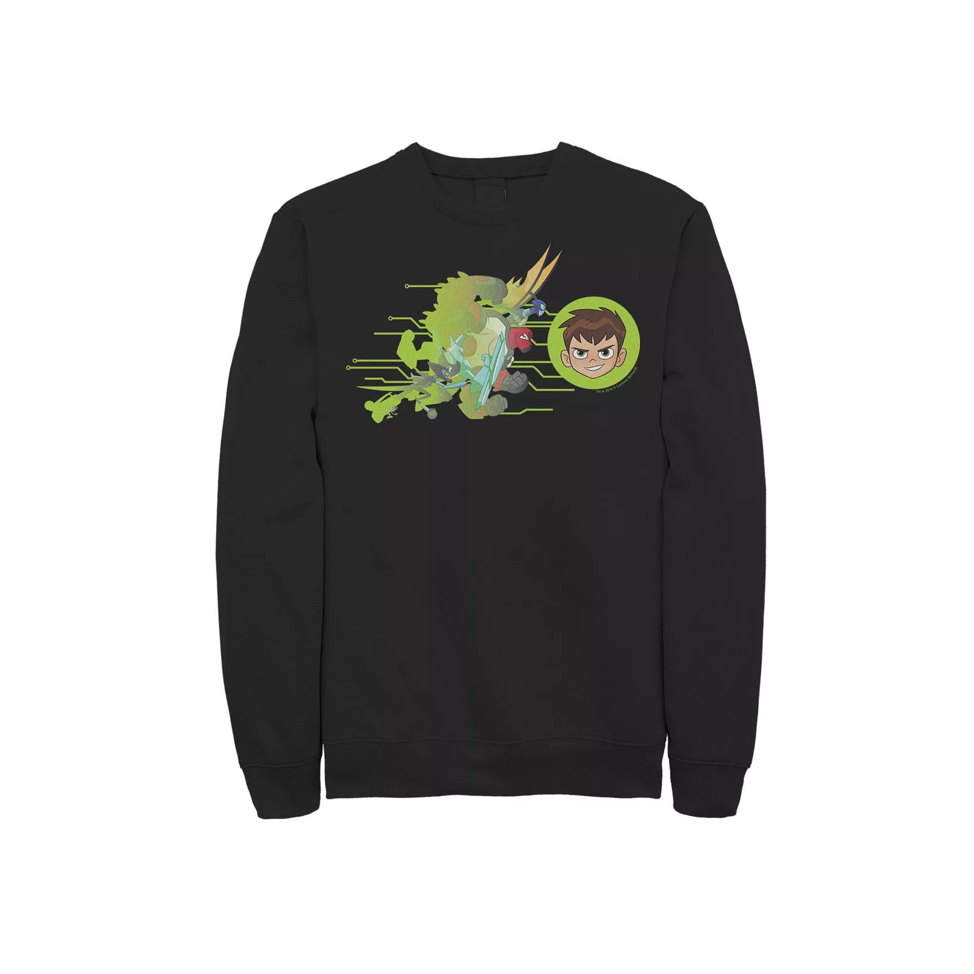 Men's Ben 10 Aliens Charge Sweatshirt, Size: 3XL, Black Product Image