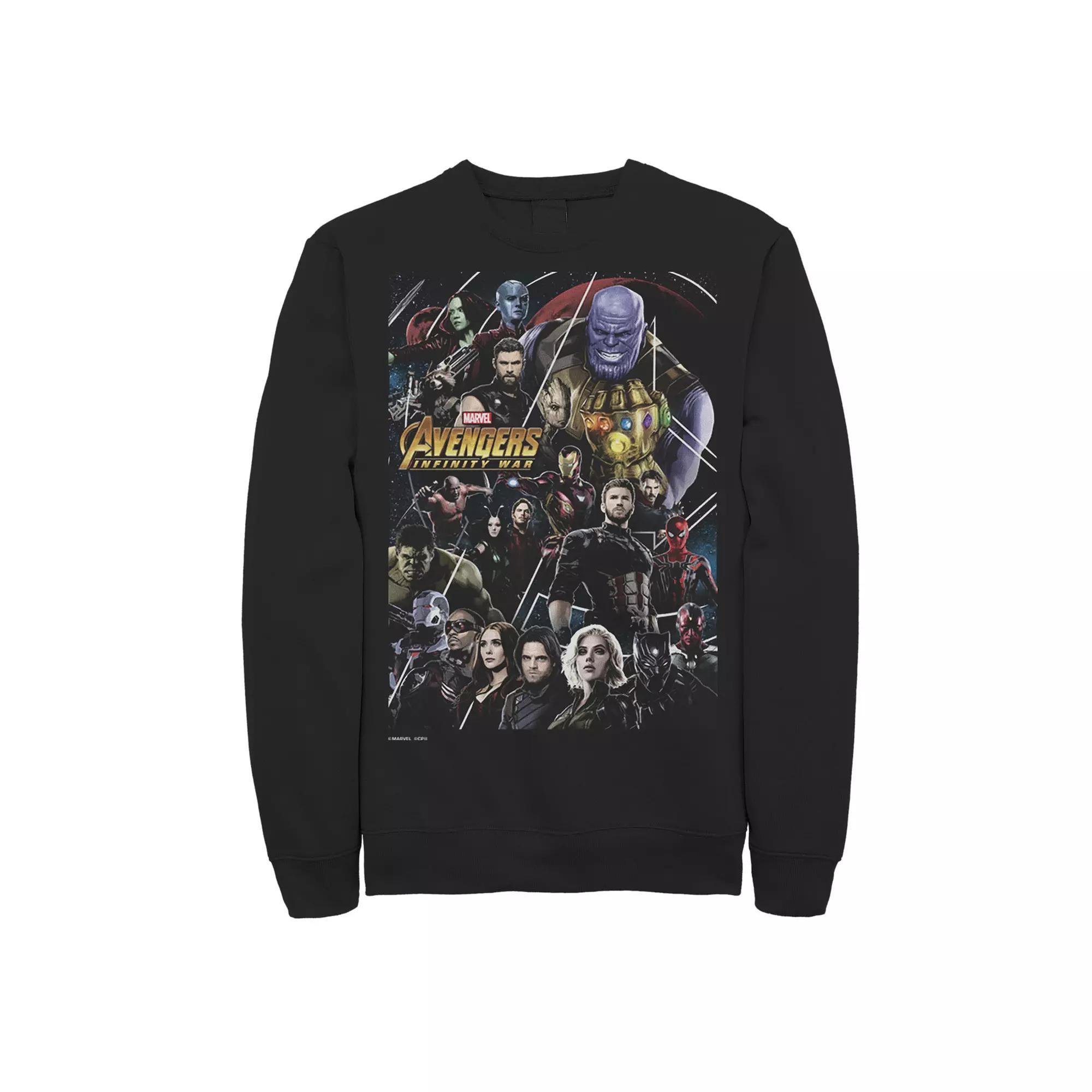 Mens Marvel Avengers: Infinity War Group Poster Sweatshirt Product Image