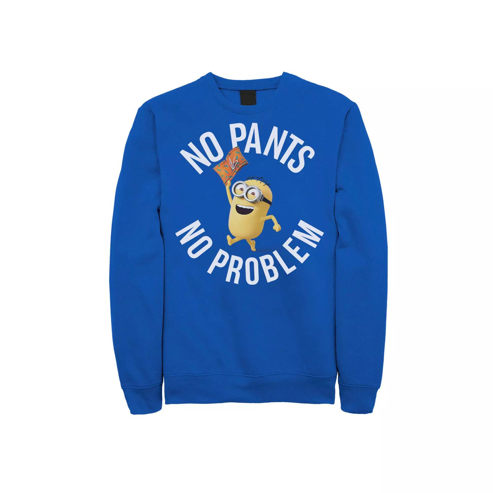 Mens Despicable Me Minions No Pants No Problem Sweatshirt Product Image
