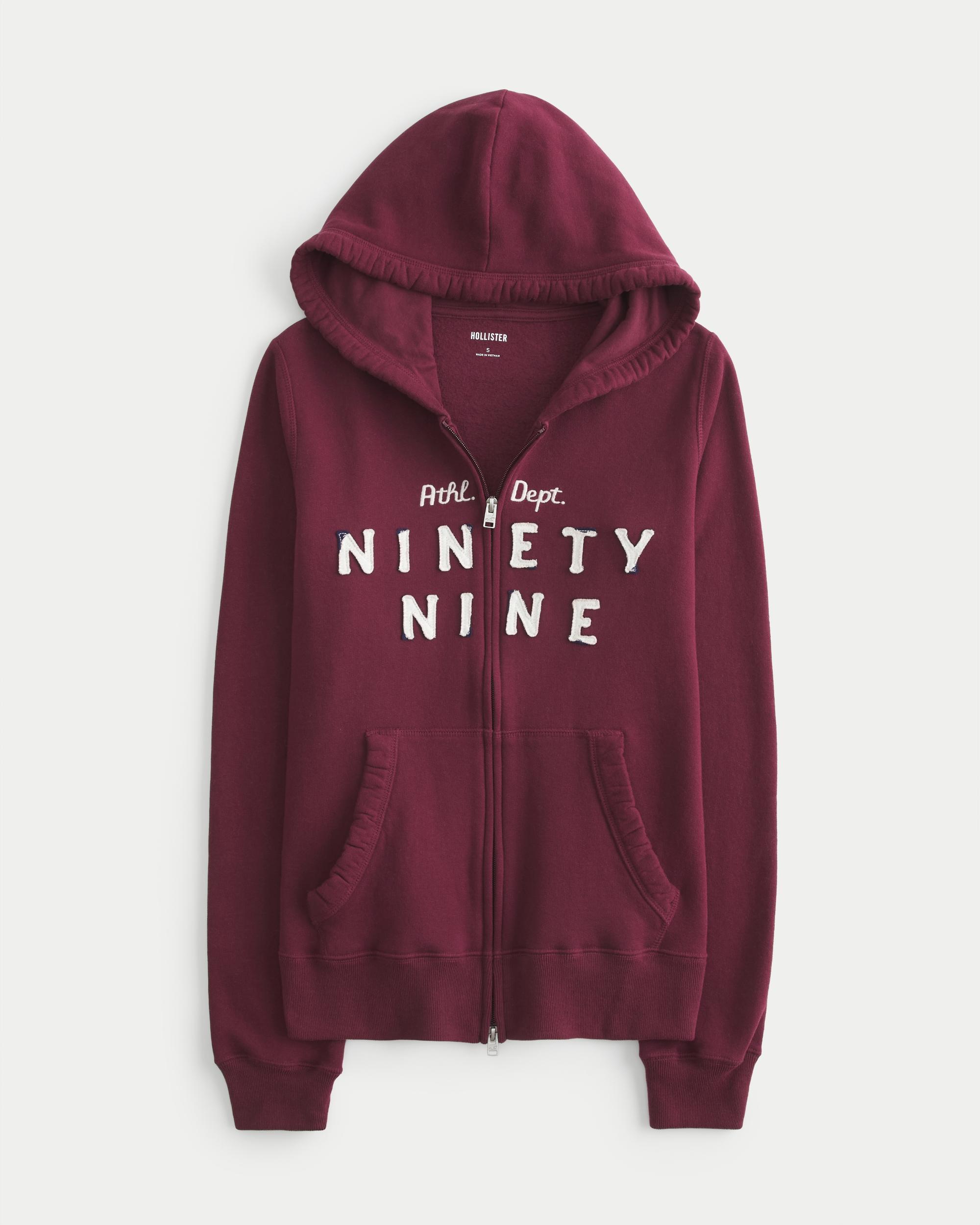 Slim Striped 1998 Graphic Zip-Up Hoodie Product Image
