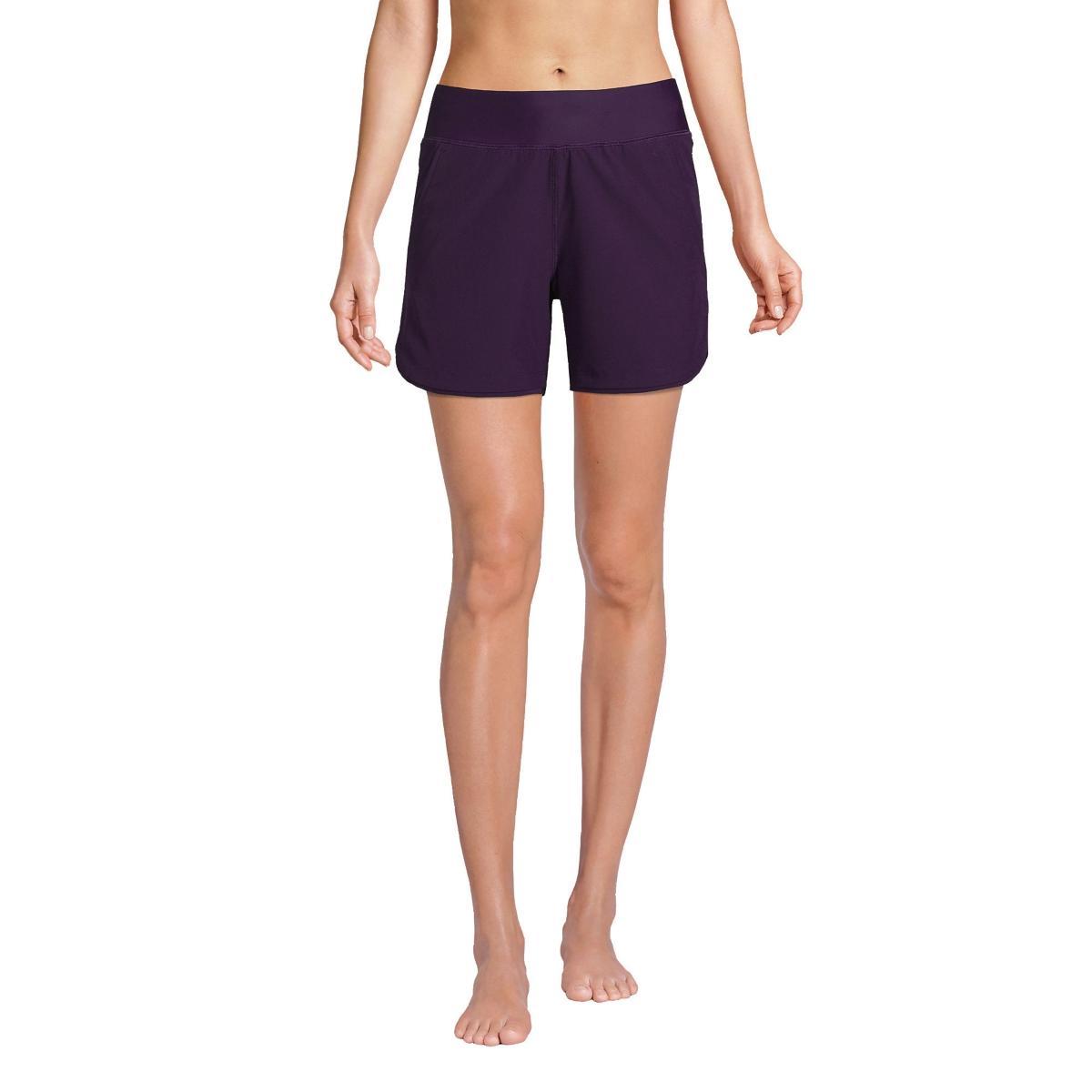 Women's Lands' End Curvy Fit 5" Quick Dry Swim Shorts, Size: 16, Deep  Blue Product Image