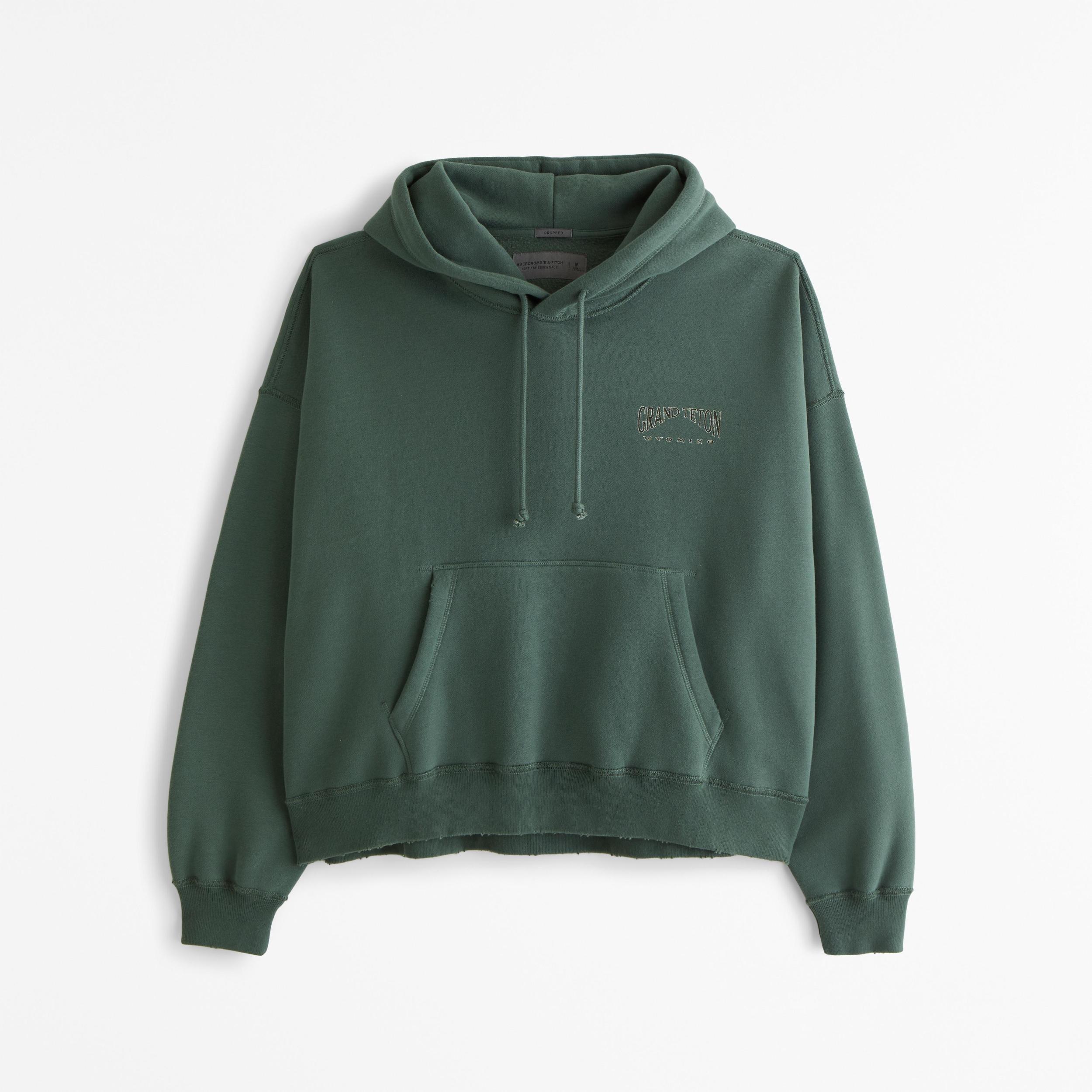 Sequoia Cropped Graphic Popover Hoodie Product Image