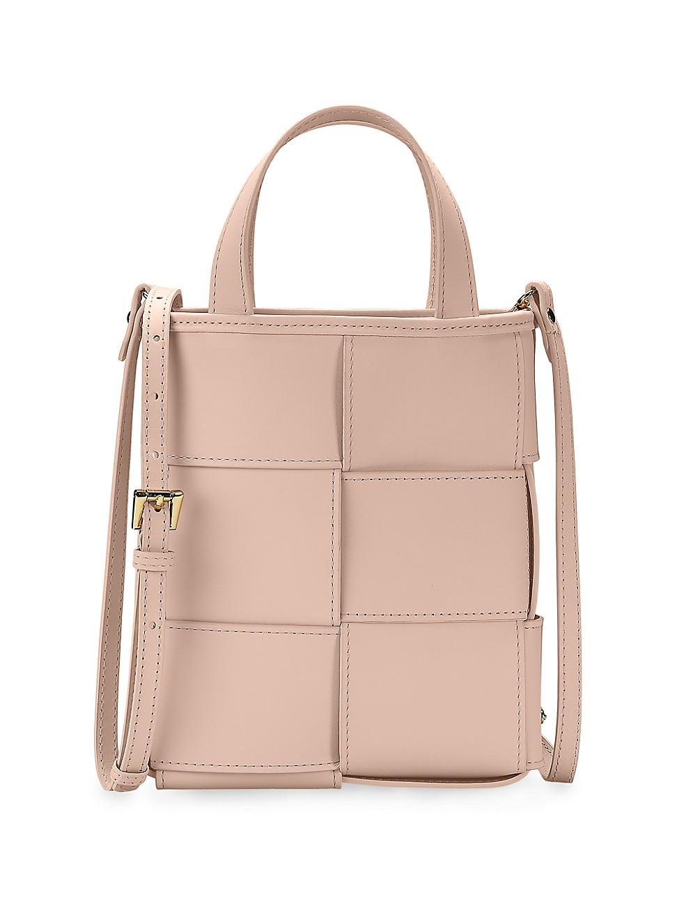 Chloe Mini Woven Shopper Top-Handle Bag Product Image