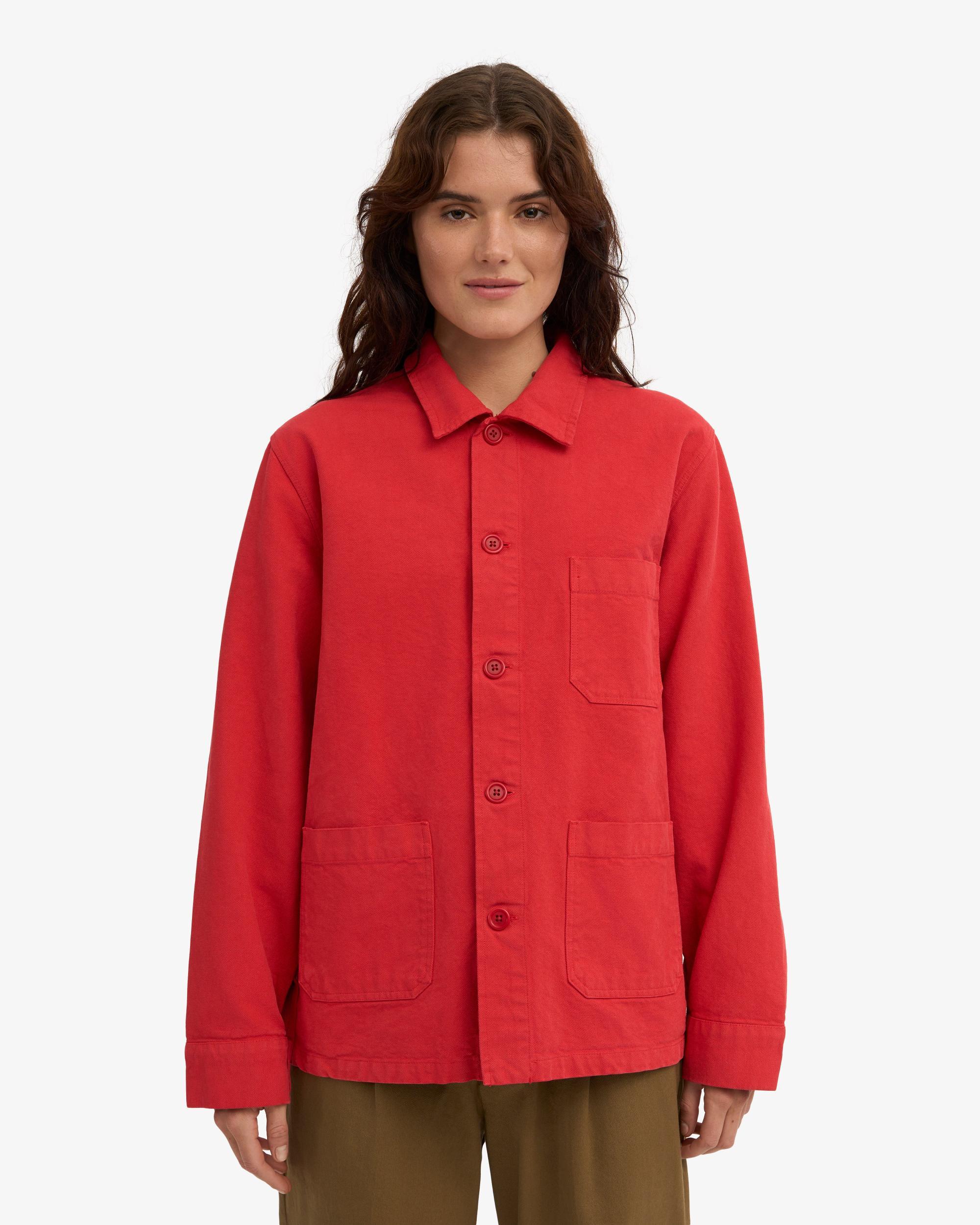 Organic Workwear Jacket - Dusty Olive Product Image