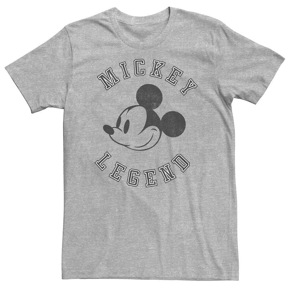 Big & Tall Disney Mickey Mouse 1928 Varsity Letters Tee, Men's, Size: 4XL, Athletic Grey Product Image