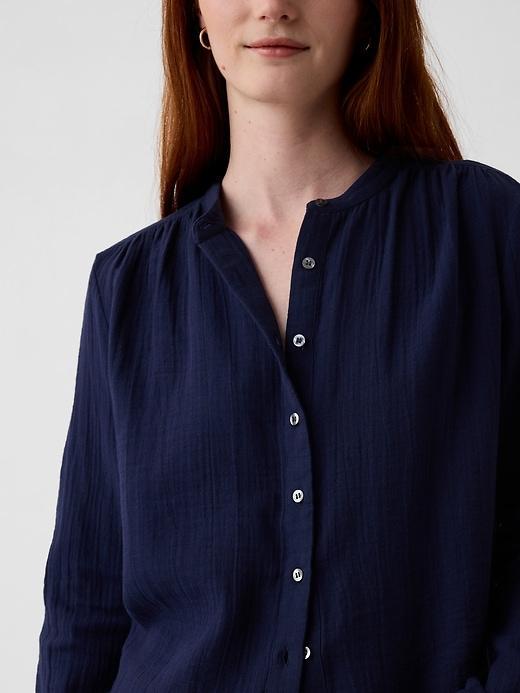 Crinkle Gauze Shirt Product Image