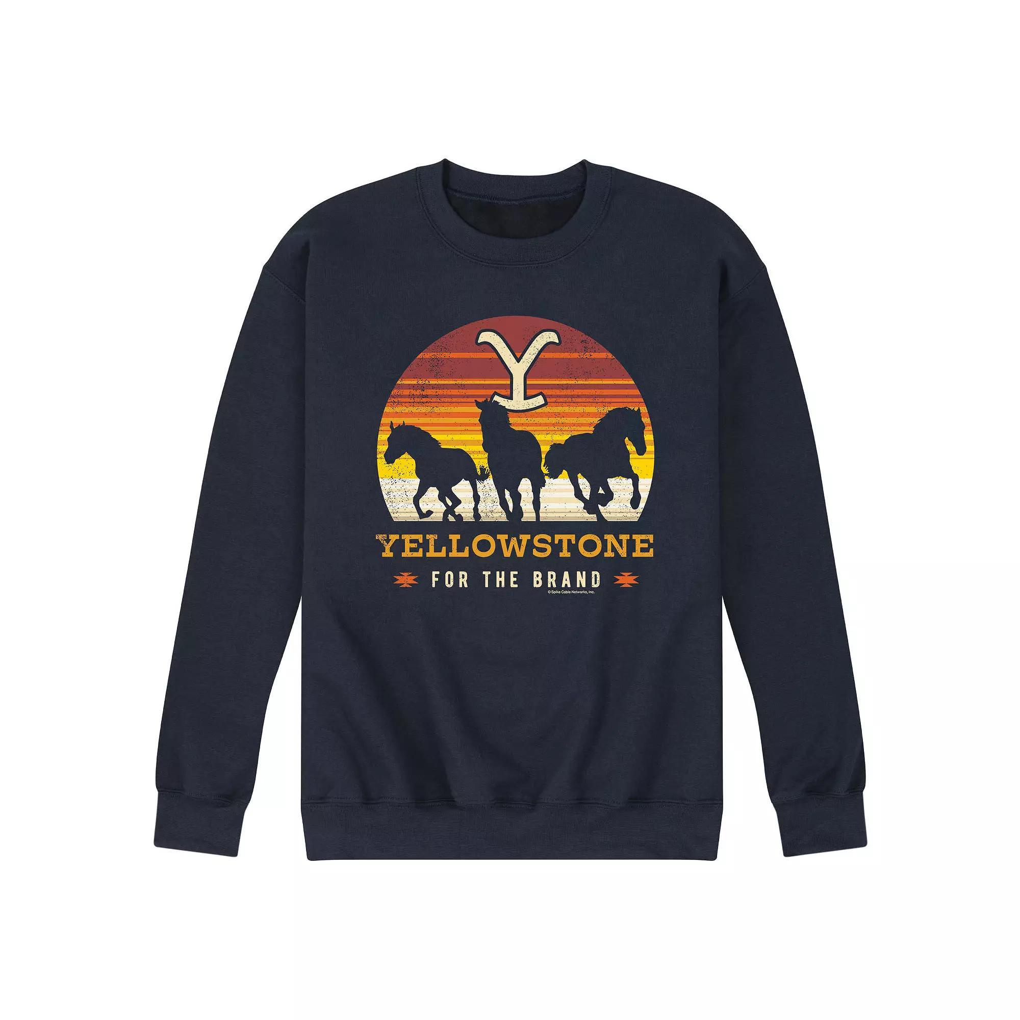 Mens Leinenkugel Beer Case Fleece Sweatshirt Blue Product Image