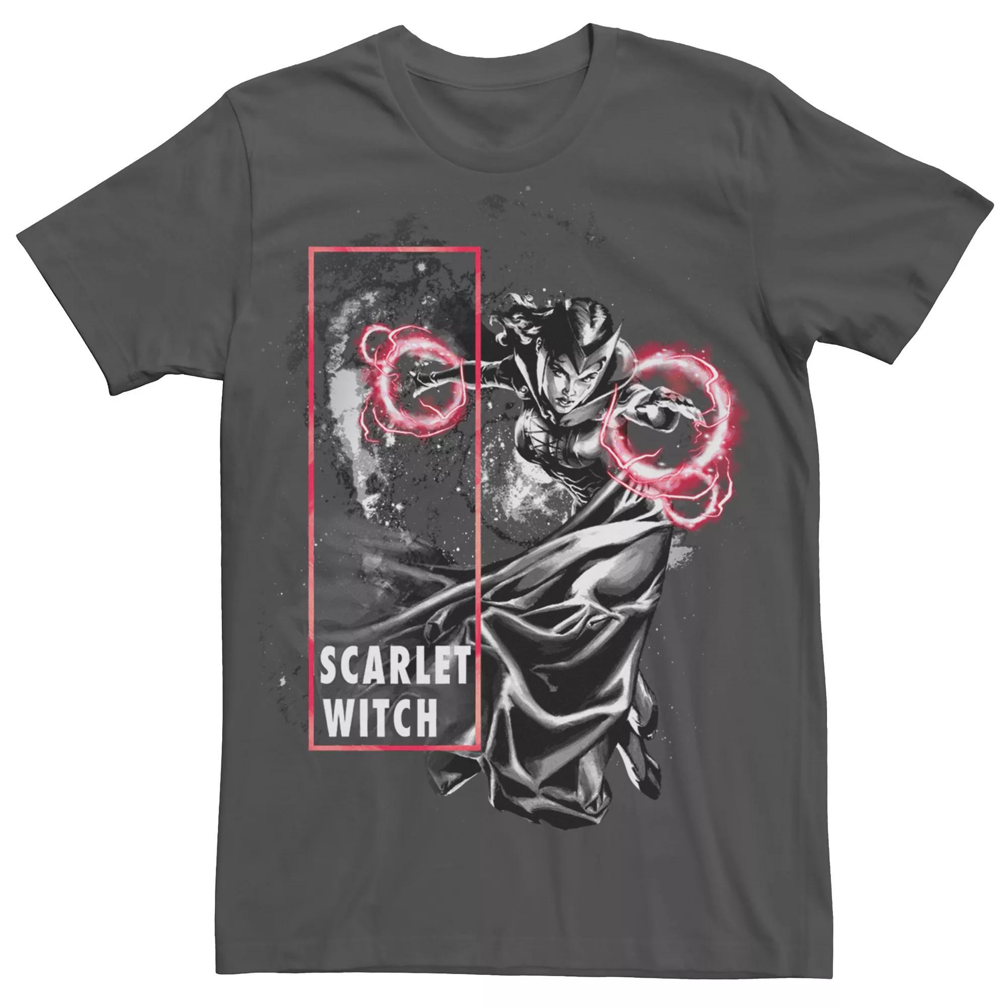Men's Marvel Scarlet Witch Blast Graphic Tee, Size: Medium, Grey Product Image