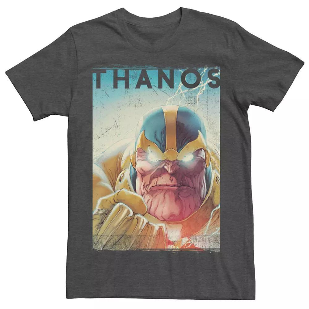 Men's Marvel Thanos Classic Portrait Tee, Size: Medium, Grey Heather Product Image