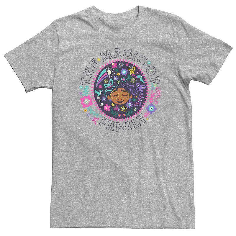 Big & Tall Disney Encanto The Magic Of Family Mirabel Circle Portrait Tee, Men's, Size: Large Tall, Athletic Grey Product Image