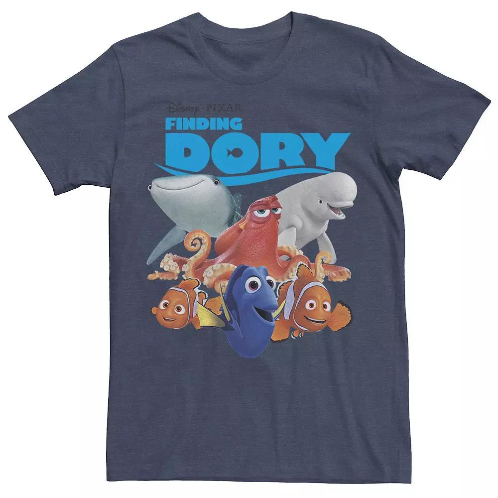 Disney / Pixars Finding Dory Nemo Mens The Crew Tee Navy Grey Product Image