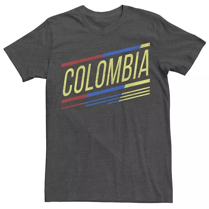 Men's Gonzales Colombia Slanted Stripe Logo Tee, Size: Medium, Grey Heather Product Image
