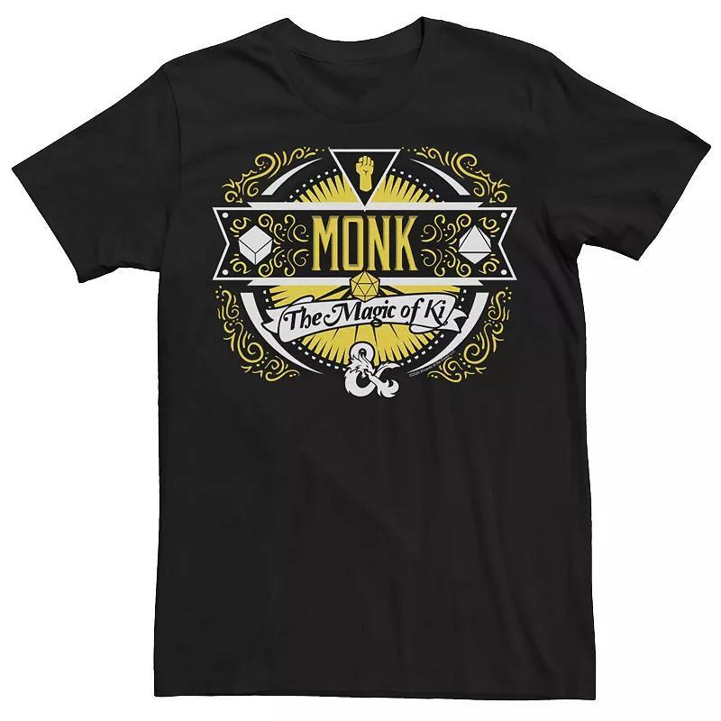 Men's Dungeons & Dragons Monk Label Poster Tee, Size: Medium, Black Product Image
