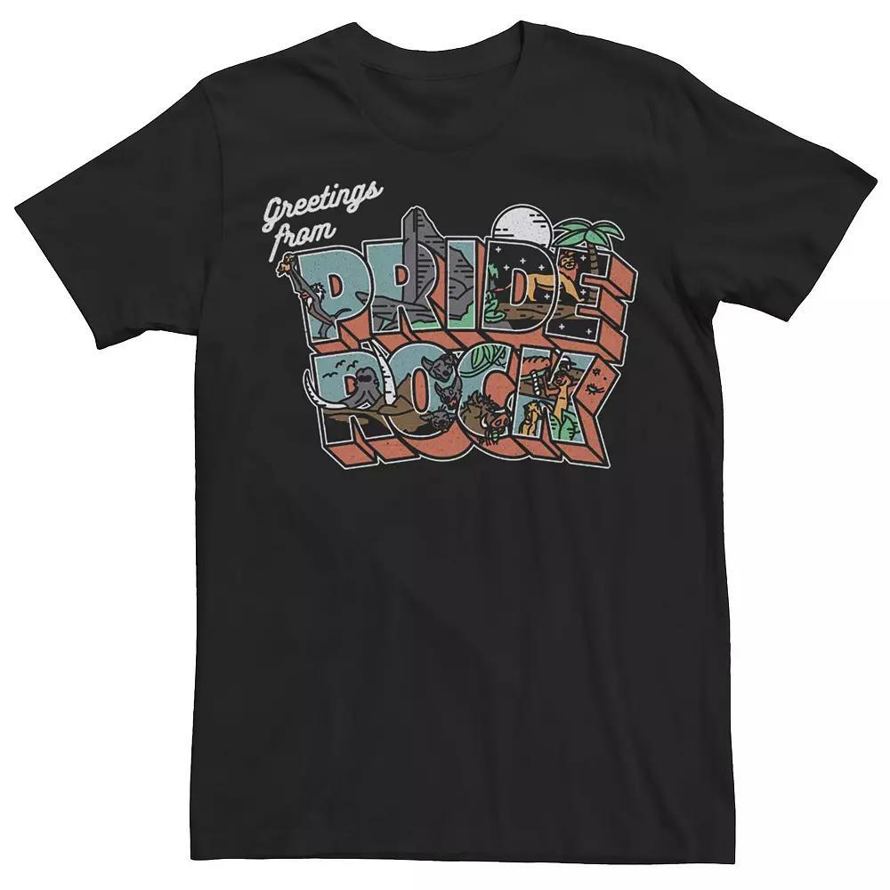 Disney's The Lion King Men's Pride Rock Portrait Fill Tee, Size: Large, Black Product Image