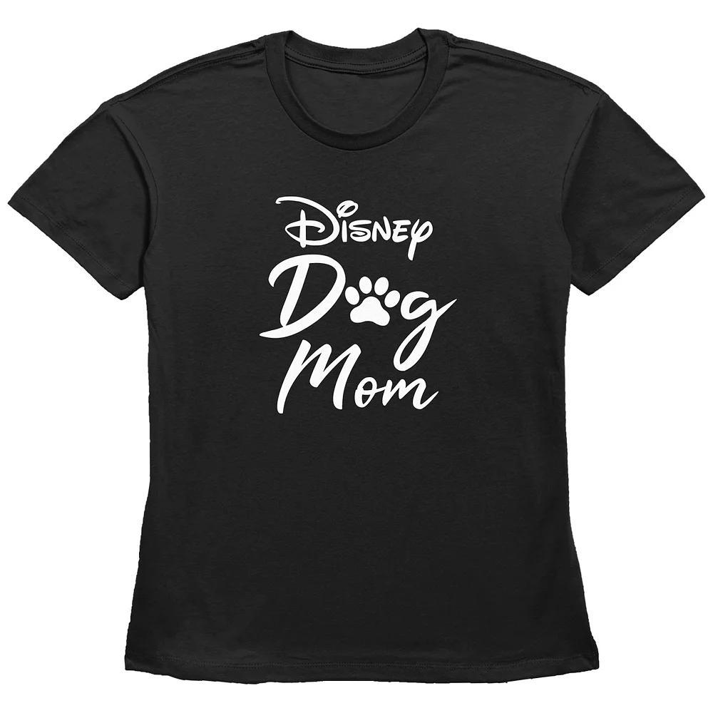 Disney Dog Mom Women's Basic Fit Graphic Tee, Size: XS, Black Product Image
