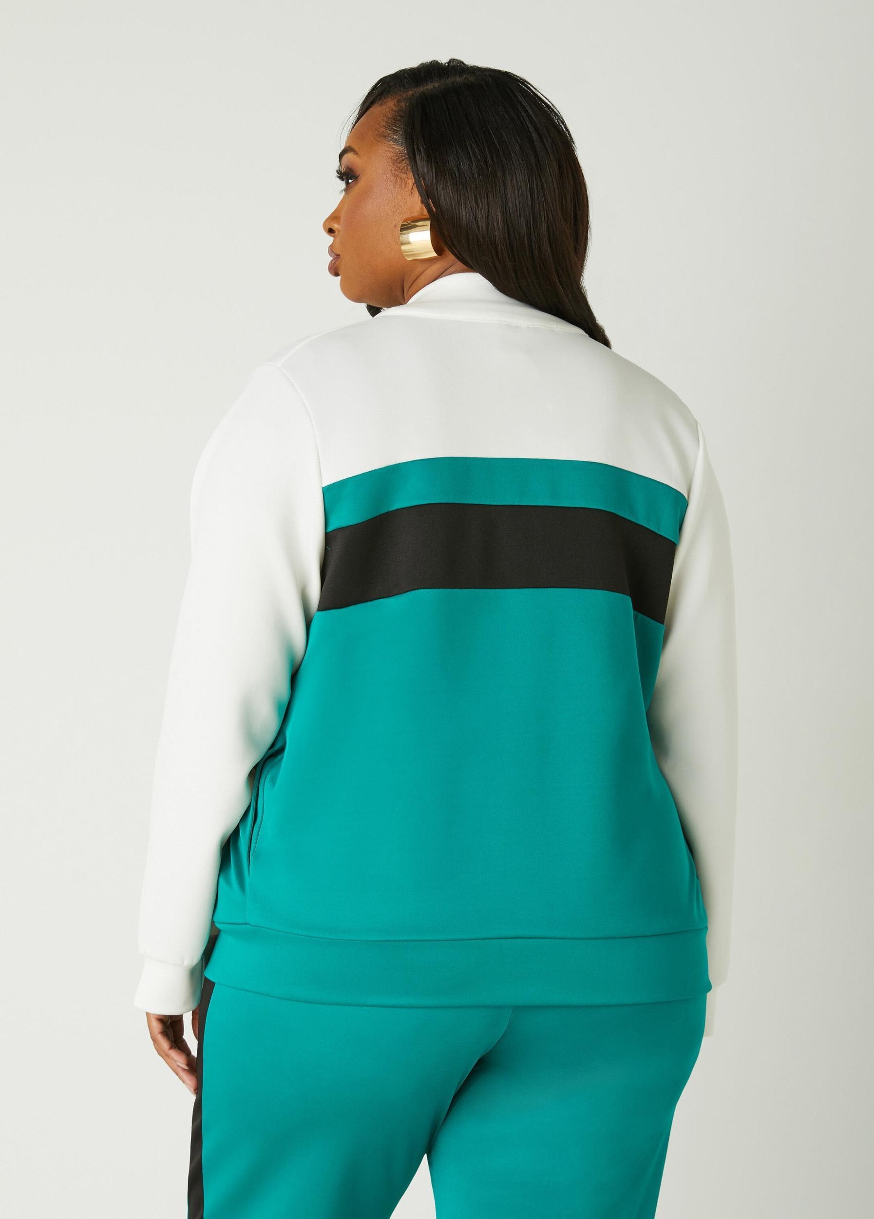Colorblock Zip Front Track Jacket Product Image