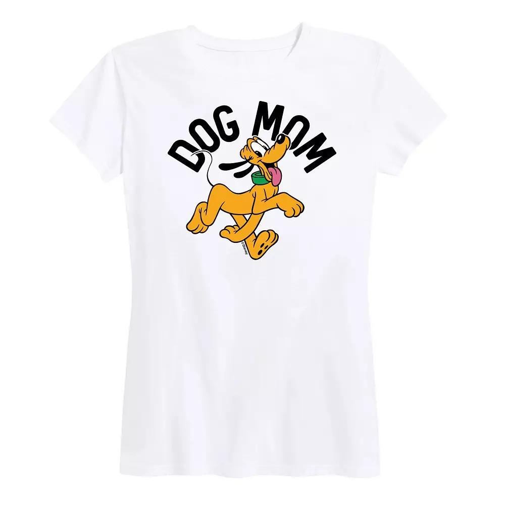Disneys Pluto Womens Dog Mom Graphic Tee Product Image