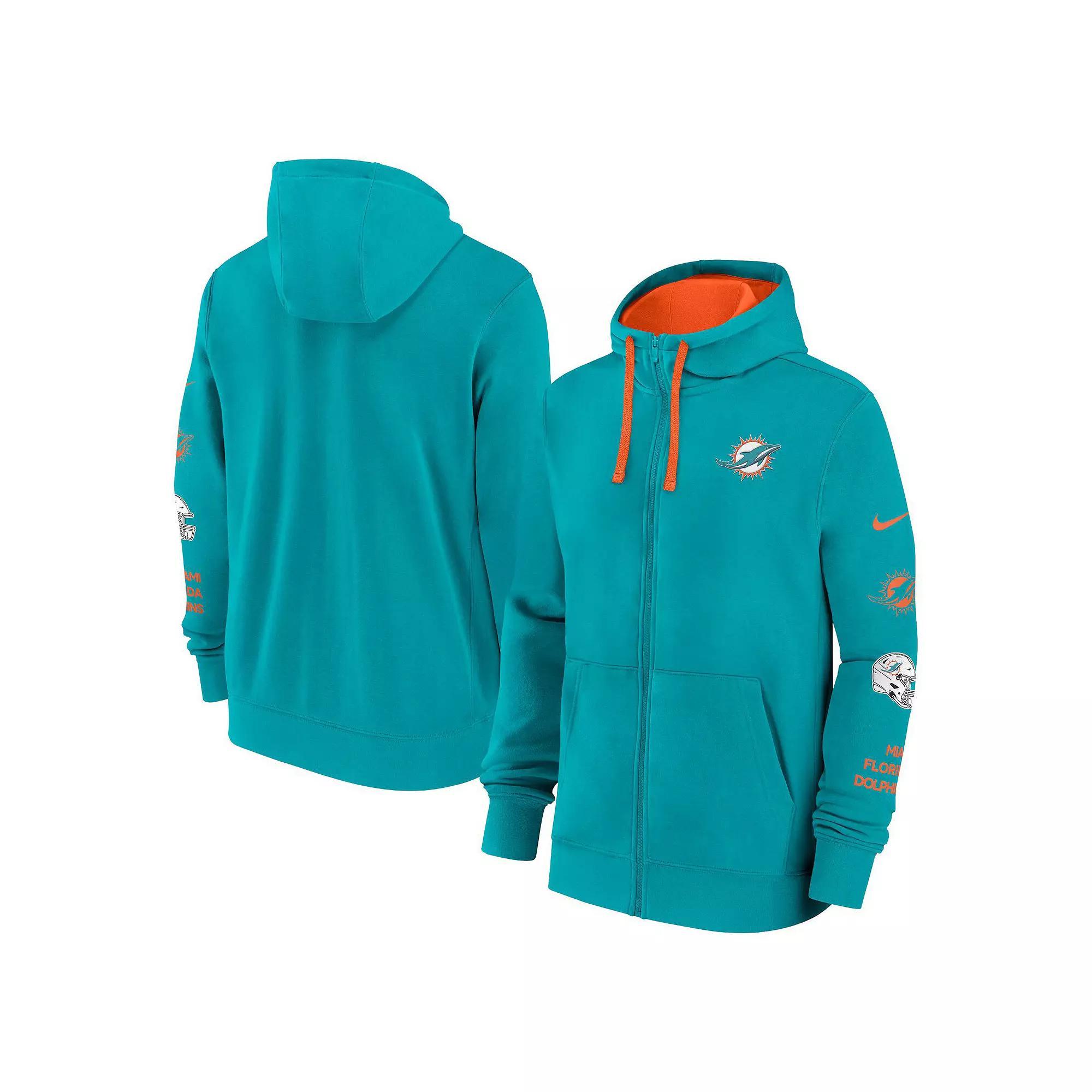 Men's Nike Black Cincinnati Bengals Club Full-Zip Hoodie Jacket, Size: 2XL Product Image