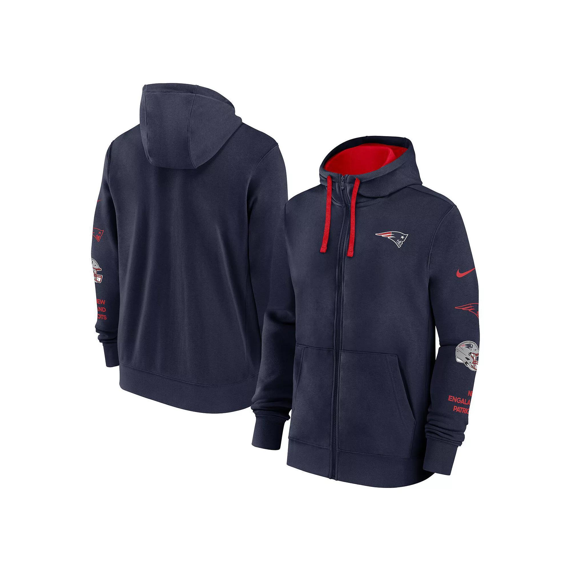 Men's Nike Black Cincinnati Bengals Club Full-Zip Hoodie Jacket, Size: 2XL Product Image