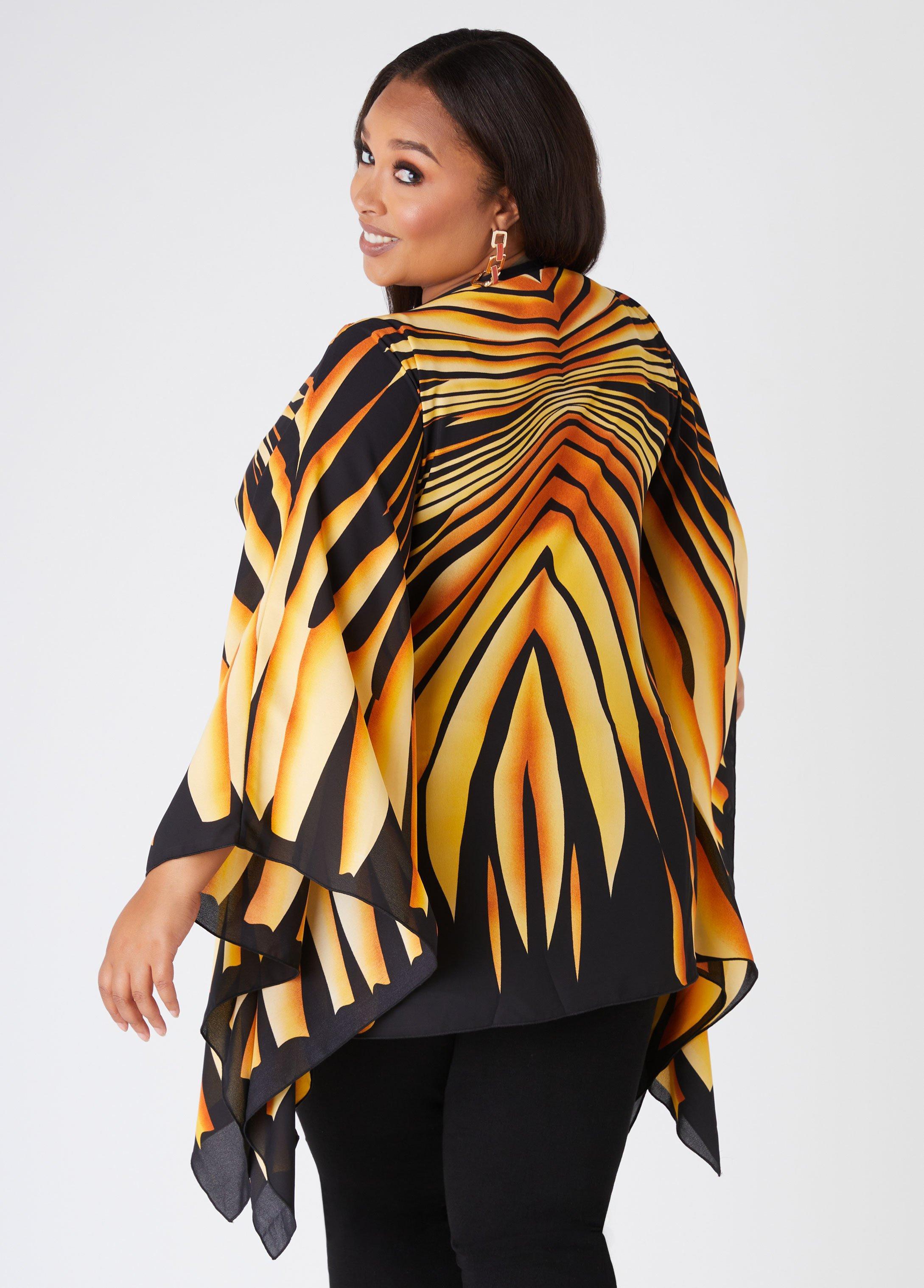 Striped Crepe Tunic Product Image