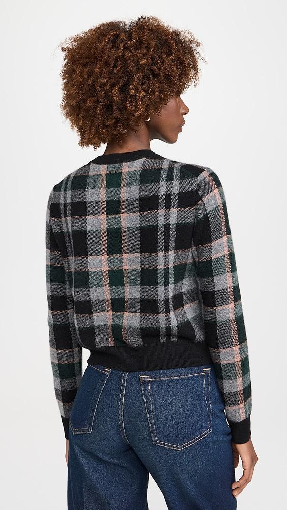 Vince Plaid Cashmere Cardigan | Shopbop Product Image