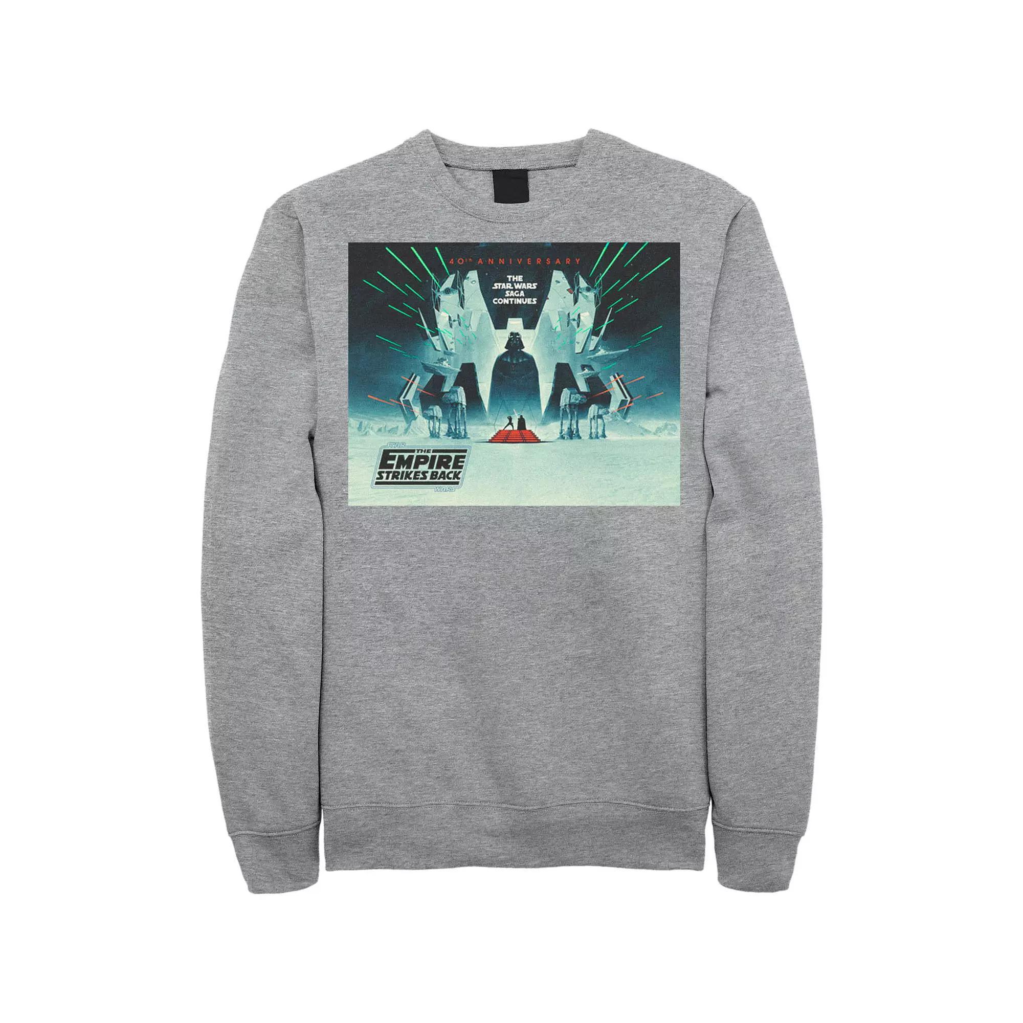 Men's Star Wars: The Empire Strikes Back 40th Anniversary Poster Sweatshirt, Size: Small, Red Product Image