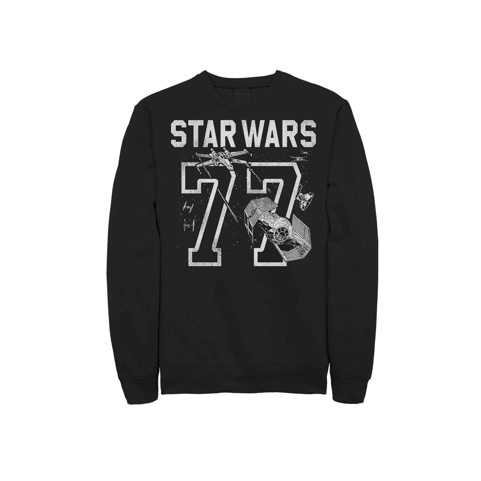 Disney's Star Wars Men's 77 Varsity Fleece, Size: 4XL Tall, Black Product Image