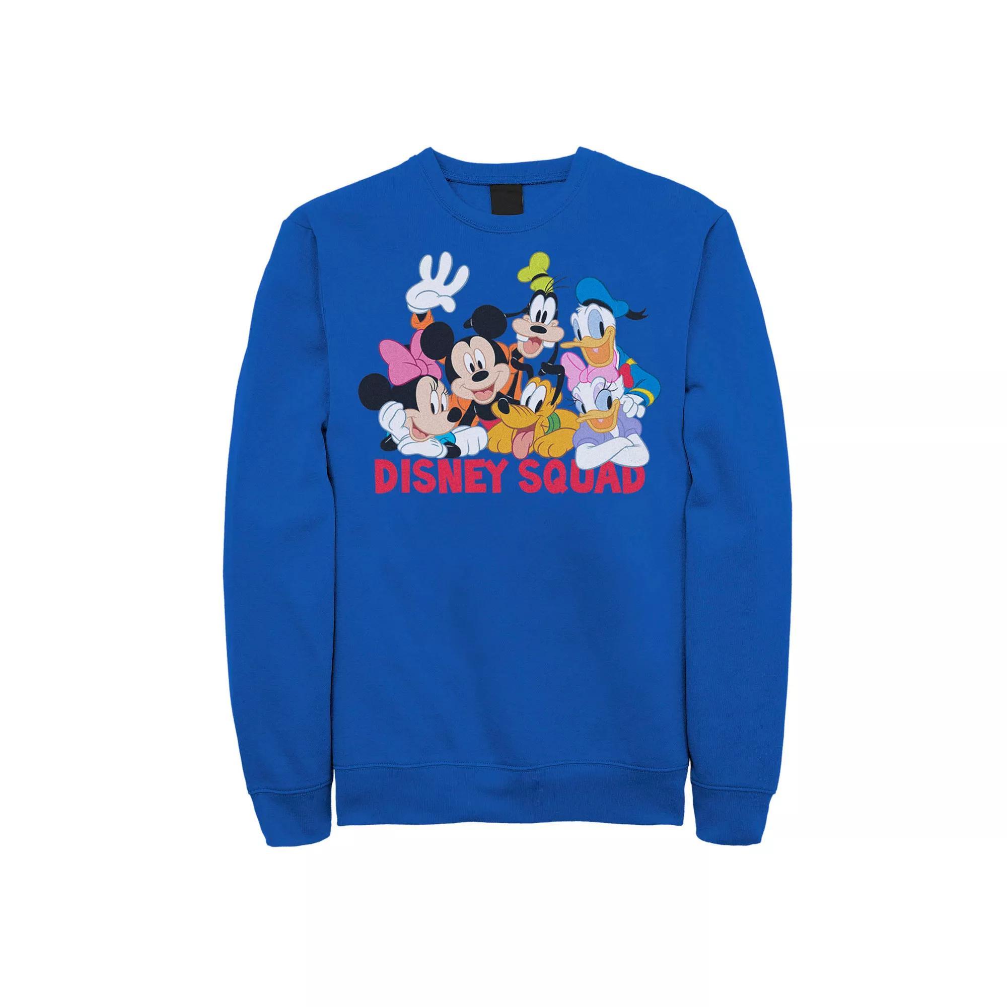 Disney's Mickey Mouse & Friends Men's Squad Fleece Graphic Sweatshirt, Size: XXL, Royal Product Image