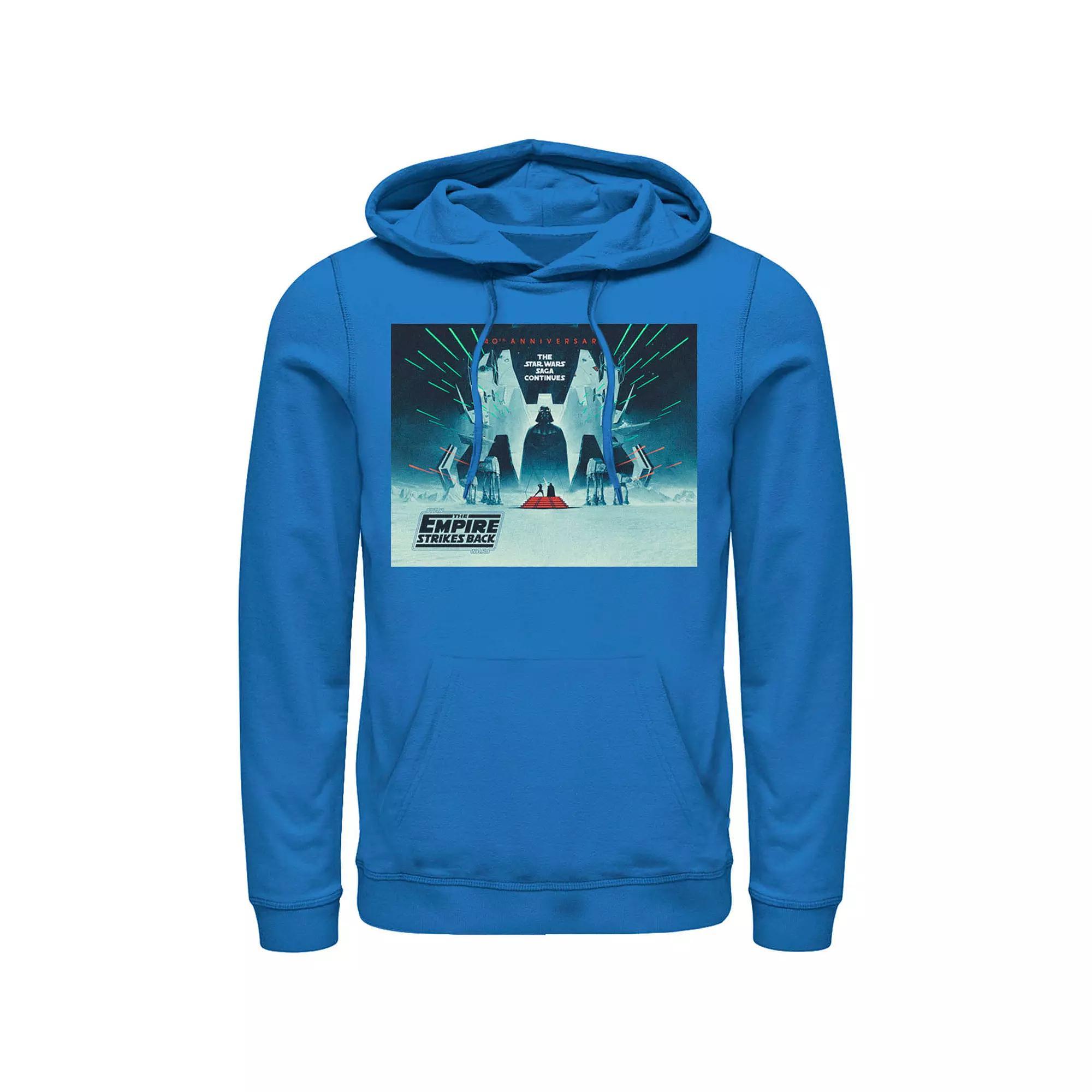 Men's Star Wars: The Empire Strikes Back 40th Anniversary Poster Graphic Hoodie, Size: XXL, Red Product Image