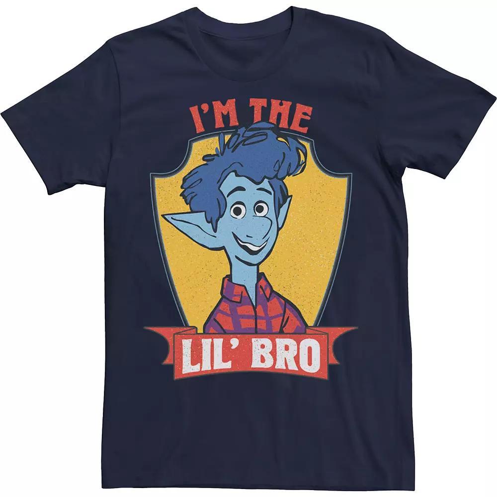 Disney / Pixar's Onward Ian Men's I'm The Lil' Bro Tee, Size: Medium, Blue Product Image