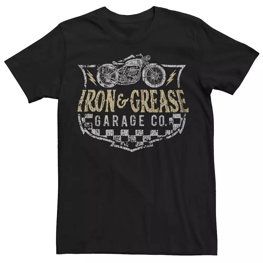 Men's Iron & Grease Garage Co. Graphic Tee, Size: XL, Black Product Image