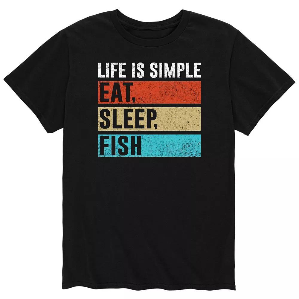 Men's Life Is Simple Tee, Size: Medium, Black Product Image