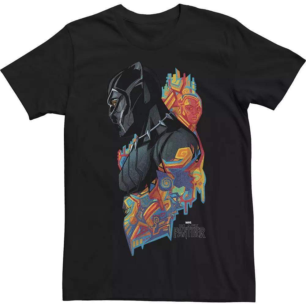Big & Tall Marvel Black Panther Side Profile Artsy Portrait Tee, Men's, Size: 5XL Product Image