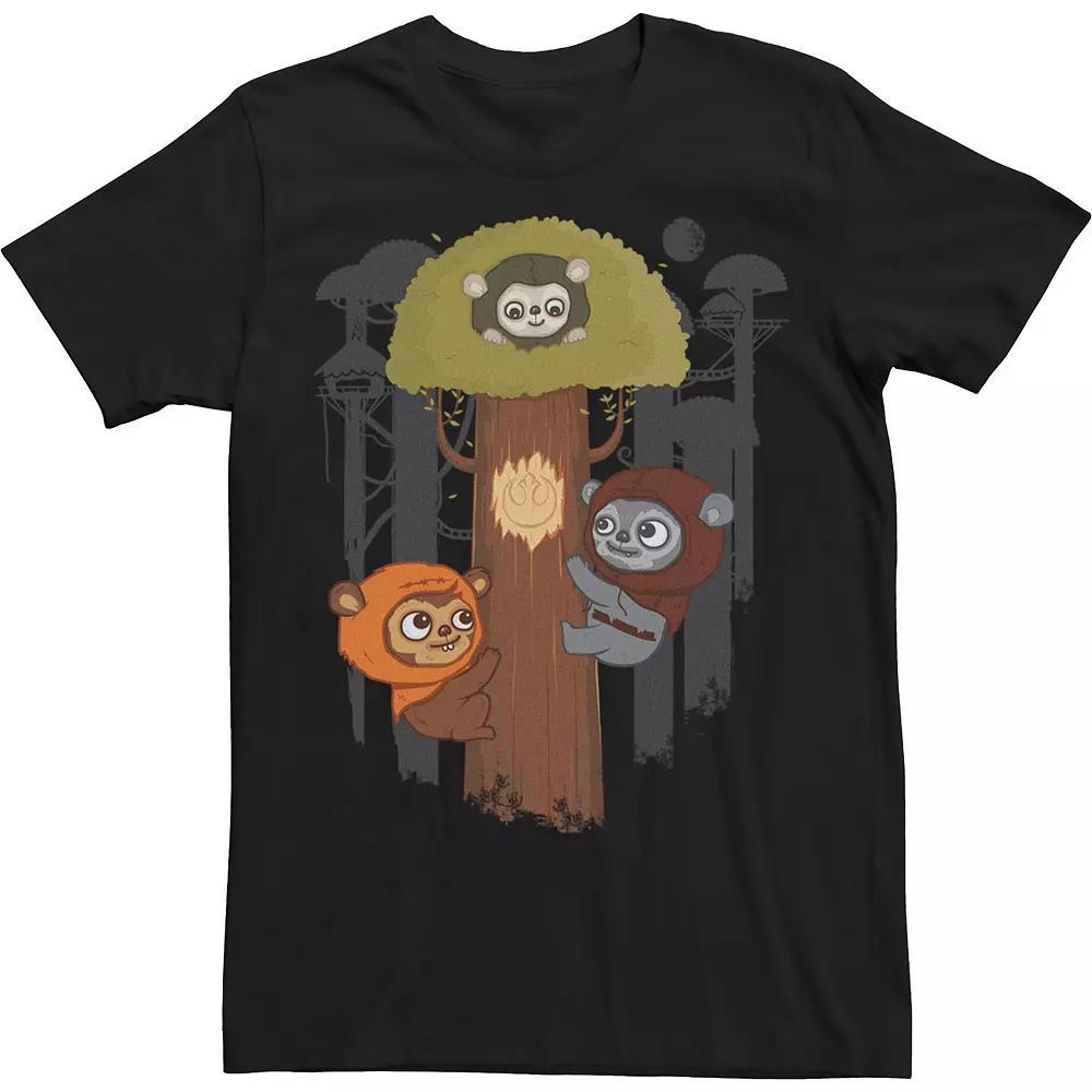 Men's Star Wars Rebel Ewoks Pop Tee, Size: Large, White Product Image