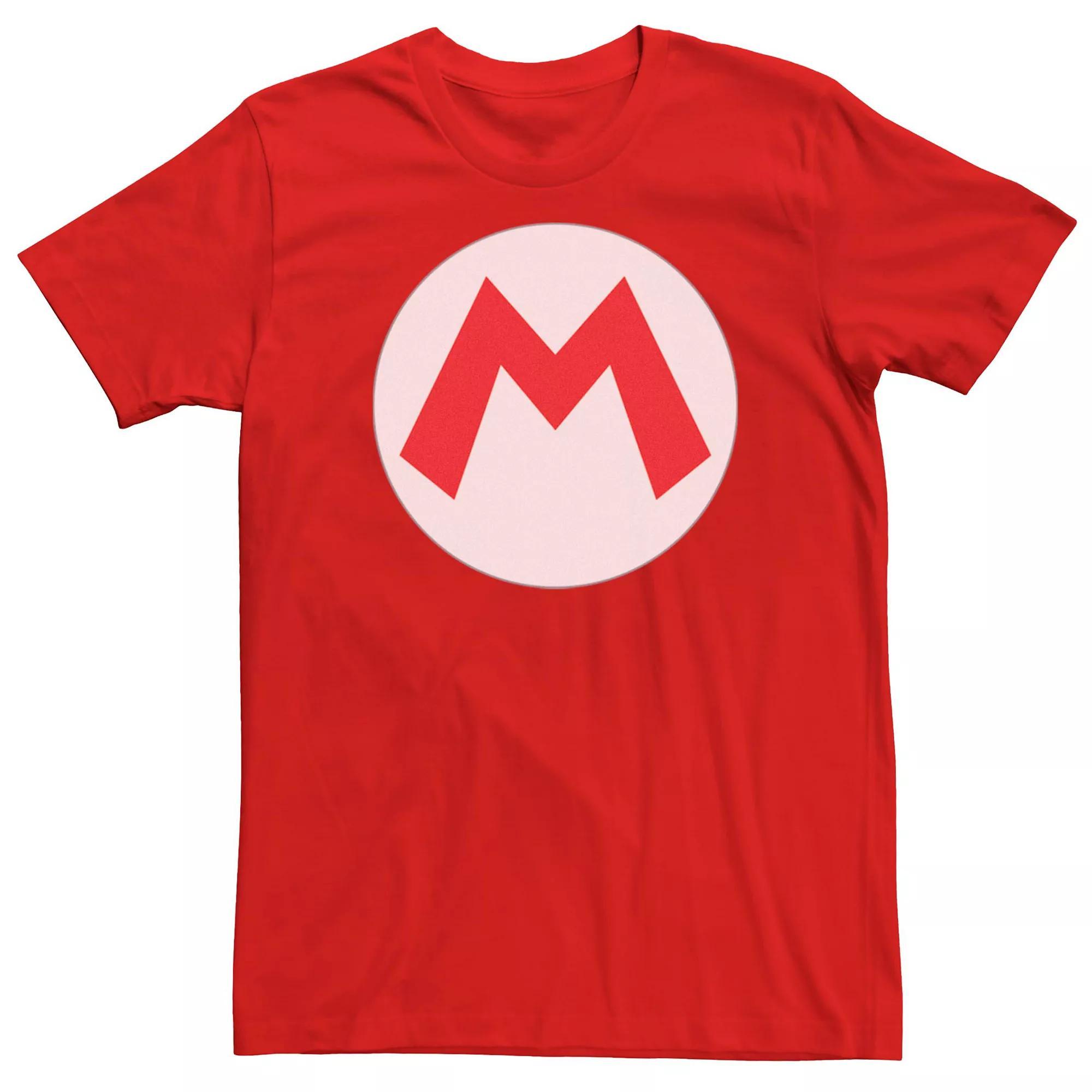 Men's Nintendo Super Mario Icon Short Sleeve Tee, Size: 3XL, Red Product Image