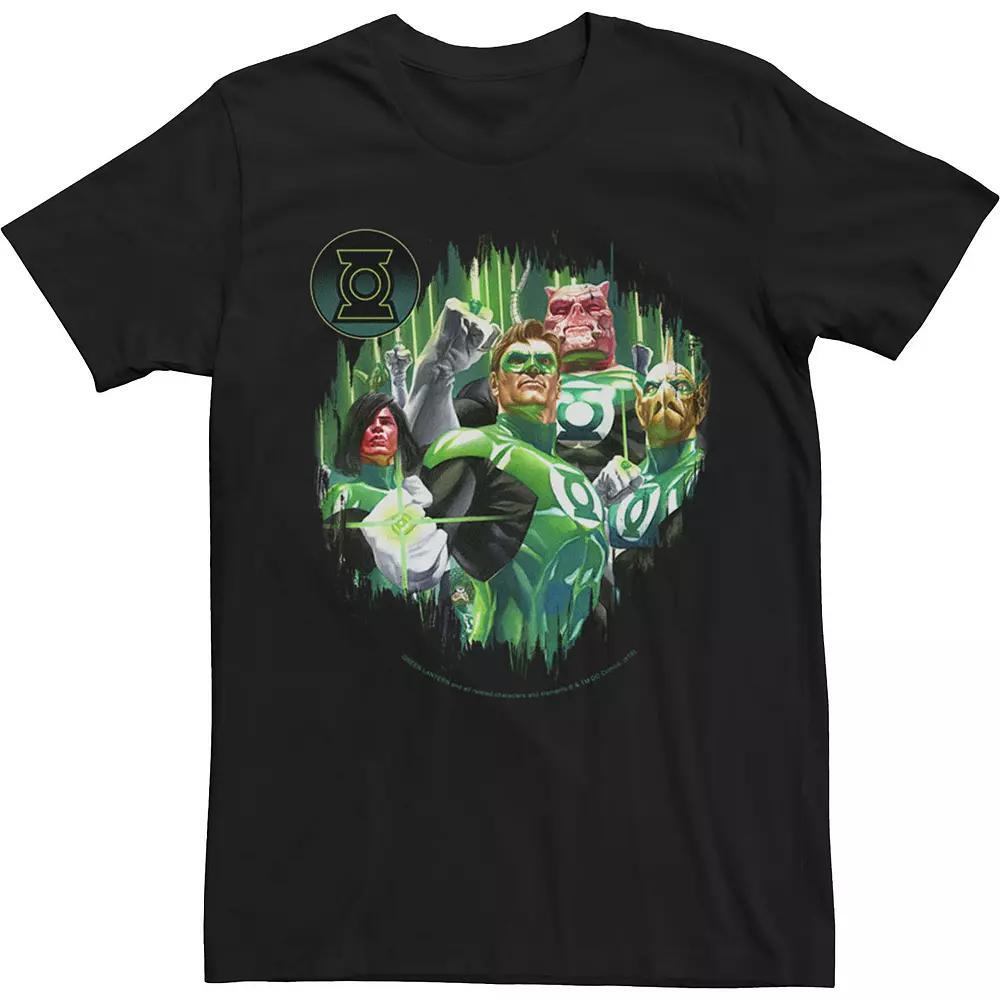 Men's Green Lantern Corps Lanterns Comic Tee, Size: Large, Black Product Image