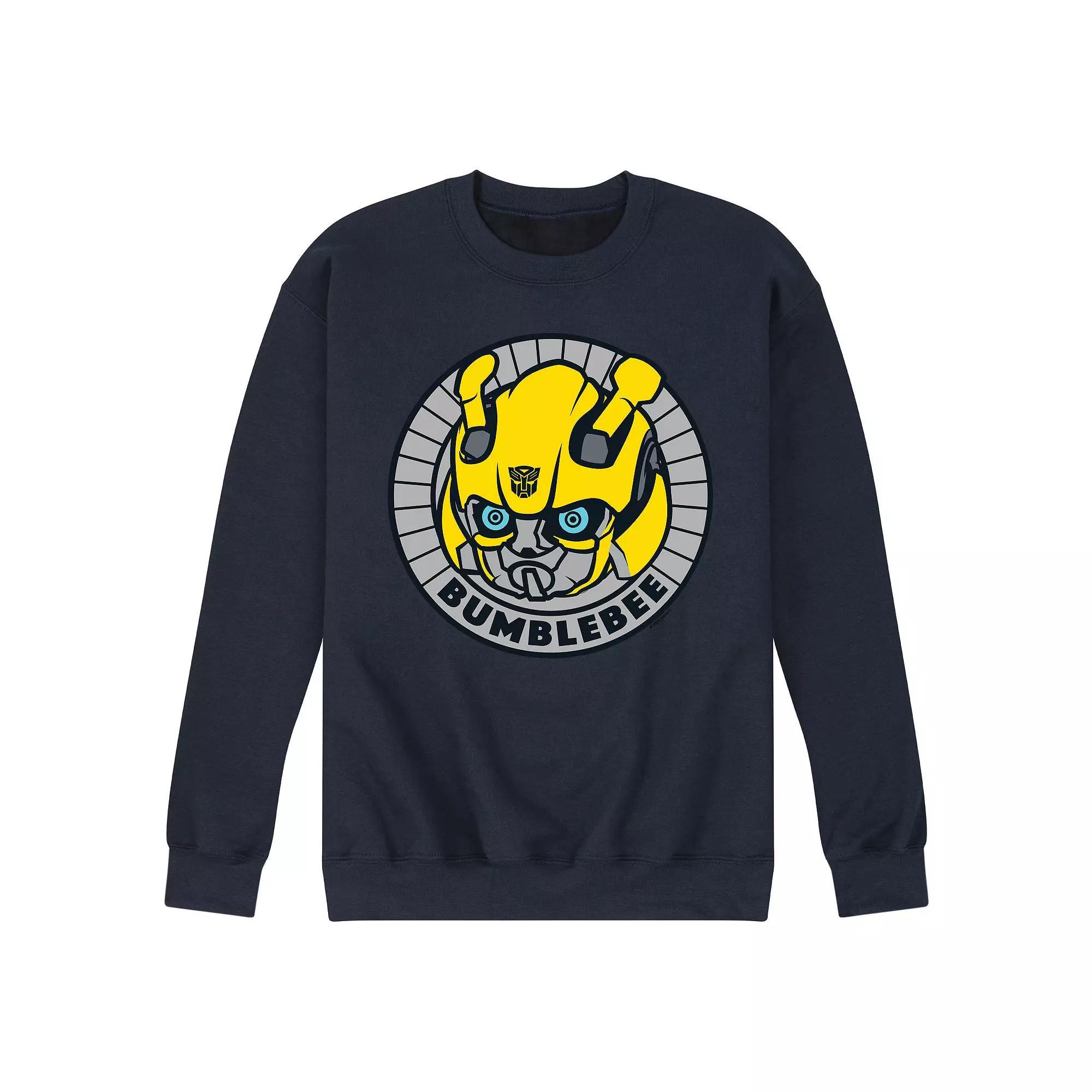 Mens Transformers Bumblebee Badge Fleece Sweatshirt Product Image