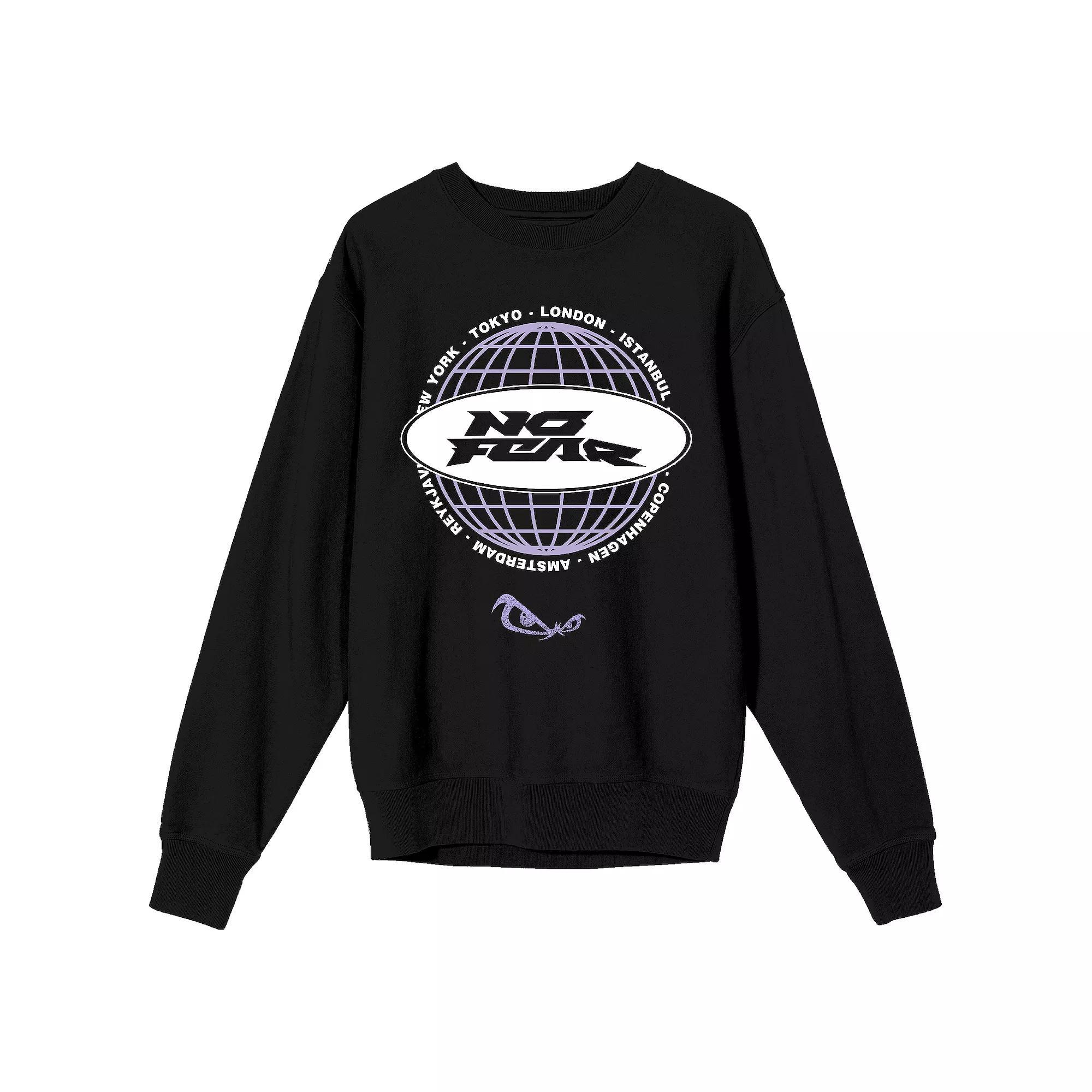 Men's No Fear Oval Logo Long Sleeve Graphic Tee, Size: XL, Black Product Image