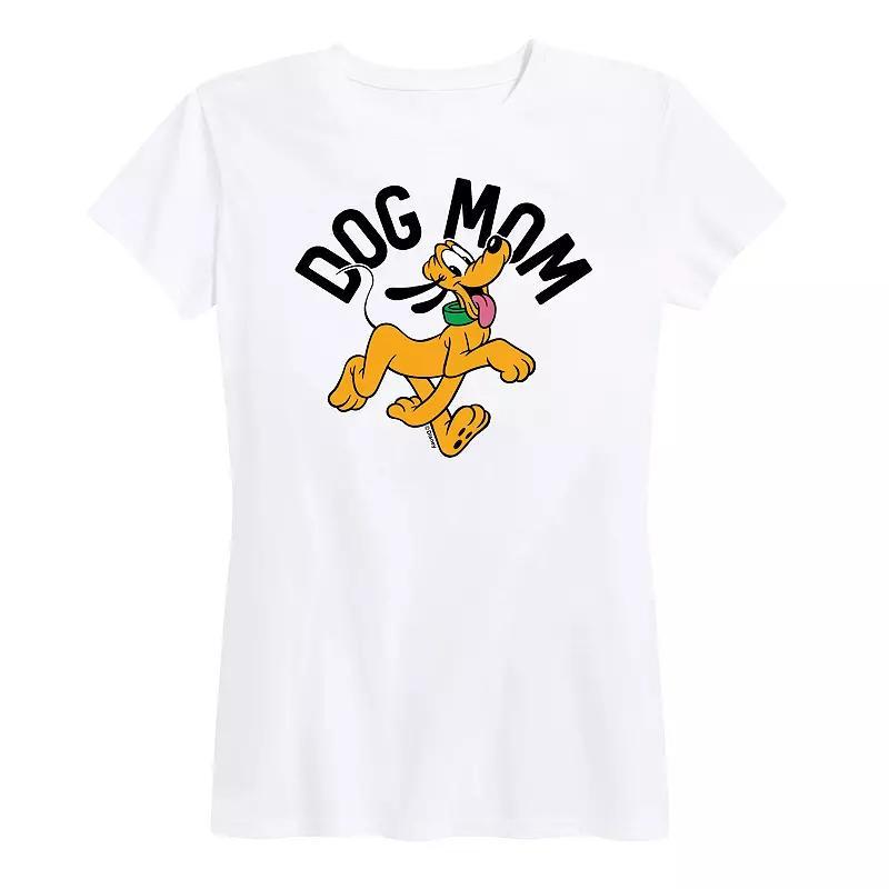 Disneys Pluto Womens Dog Mom Graphic Tee Product Image
