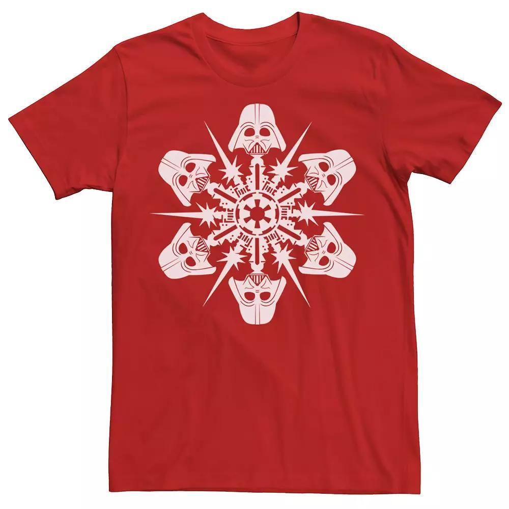 Men's Star Wars Darth Vader Christmas Snowflake Tee, Size: XL, Red Product Image