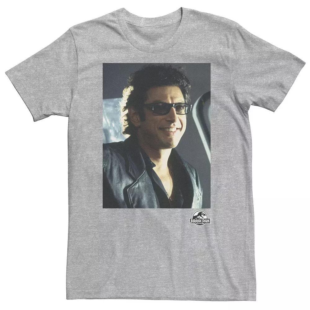 Big & Tall Jurassic Park Goldblum Sly Smile Tee, Men's, Size: XXL Tall, Athletic Grey Product Image